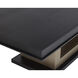 Judson 100 X 46 inch Black / Warm Brass Dining Table
